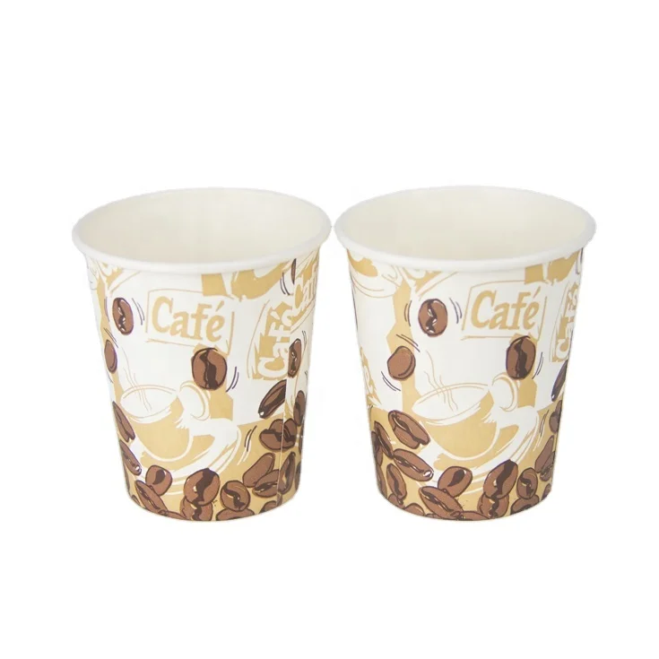 6.5oz Paper cup_6.5oz 4 color printed coffee paper cups_recycle 6.5oz paper cup