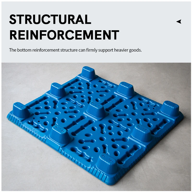 Сверхпрочный трехкратный срок службы поддон hdpe выдувное формование стандартный заводской пластиковый