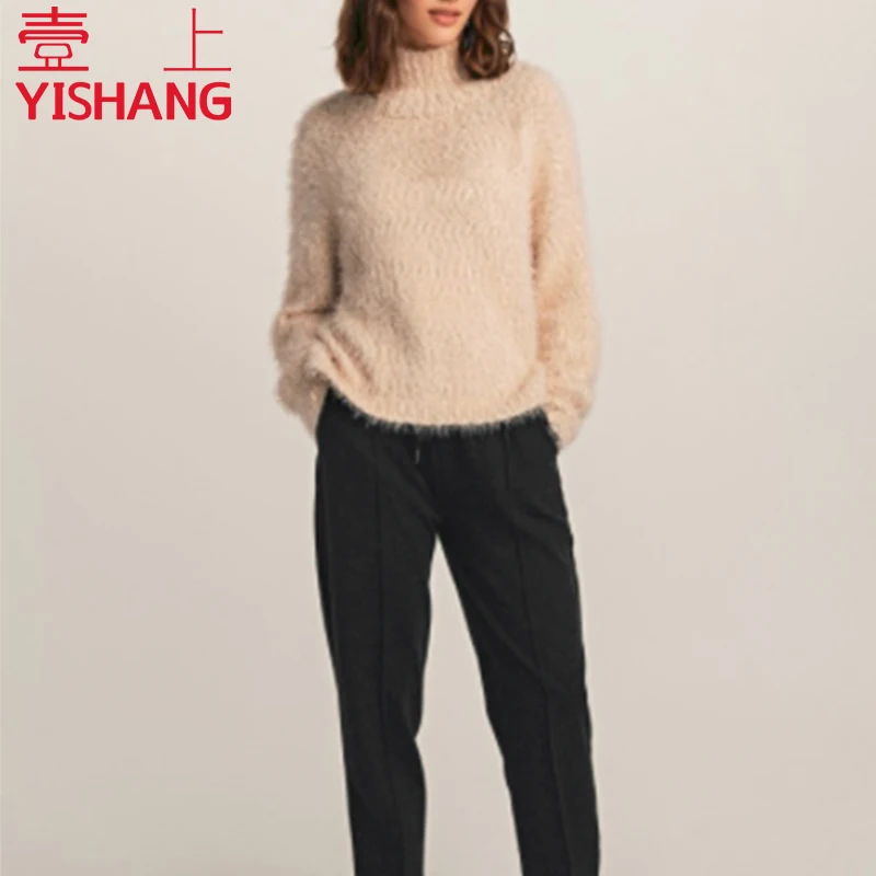 Custom New products Comfortable Fabrics Knitwear ladies women sweater Neck sweaters