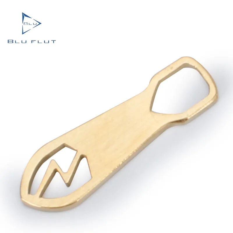 Custom design logo stainless zipper puller high quality metal zipper puller  for garment bags and luggage