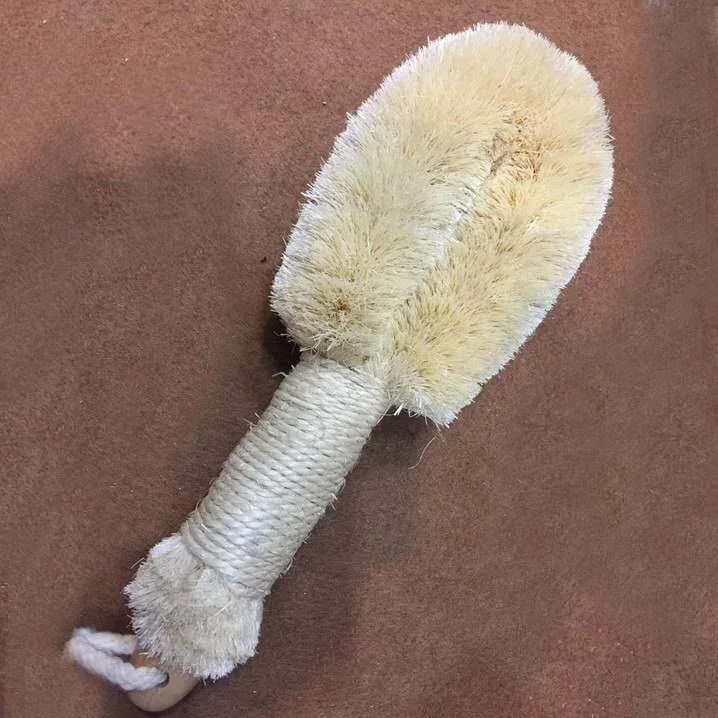 Плетеный абажур из натурального дерева для уменьшения целлюлита Ванна Душ exfolaiting массаж тела скруббер веганских материалов сизальских канатов тела ванны сухую кисть, способный преодолевать Броды для взрослых