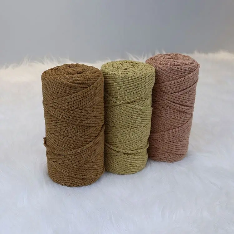 High Quality Cotton Rope Leash Hollow Strand Cotton Yarn Soft Cotton Rope
