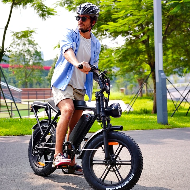 Ouxi V8 fat ebike available in nl & USA warehouse 20 inches electric fat tire bicycle hydraulic brake fat ebike