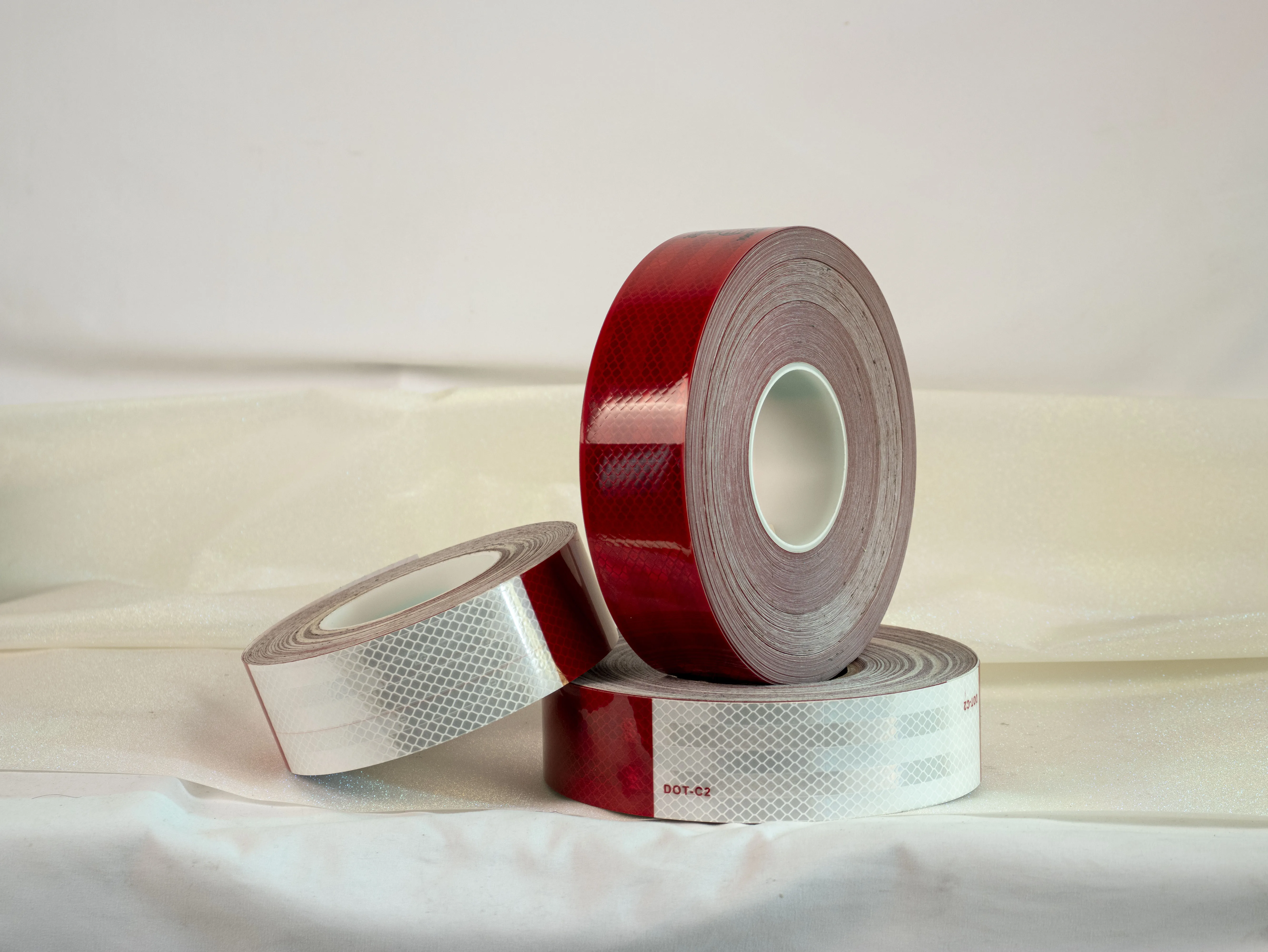 Reflective safety warning tape reflective traffic film warning strip reflective lattice road