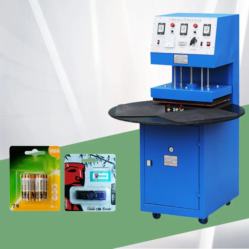 Plastic blister packaging machine blister pack for lip balm toothbrush battery sealing machine