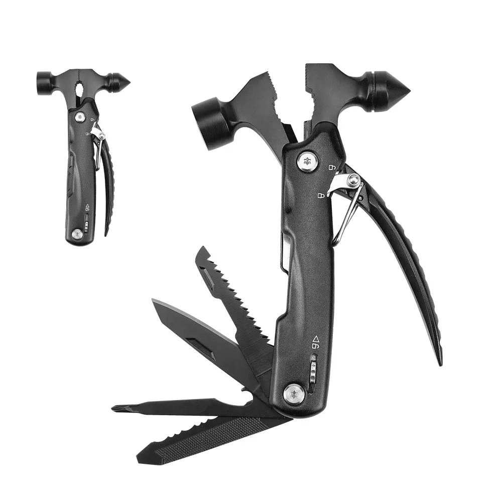 Stainless Steel Multitool Hammer All in One Tool for Camping Hiking Hunting Survival Mini Multi Hammer multifunctional pliers