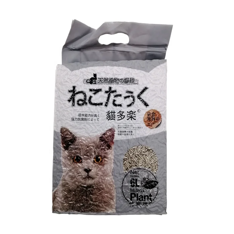 Quickly Clumping Highly Absorbent 4 Flavors Tofu Cat Litter Sand with Vacuum Packages