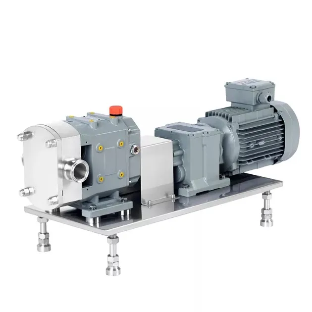 Sanitary Stainless Steel Lobe Rotor Pump with Gear Reducer