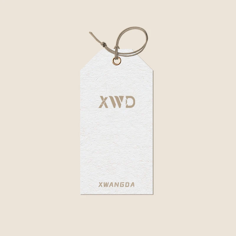 Wholesale Design Clothing Jeans Paper Hang Tags With Your Brand Logo Custom Printed Tag