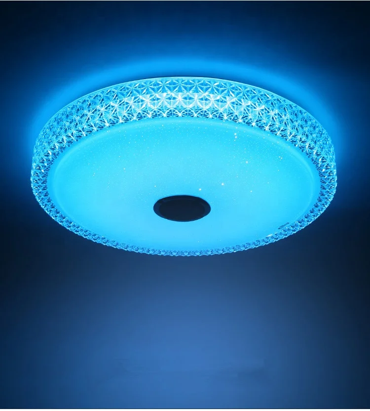 Blueteeth-Lautsprecher drahtlose RGB With remote led ceiling lamp bedroom bathroom hotel Decor led light fixtures