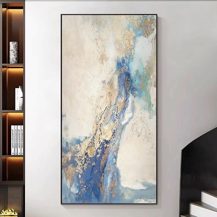 Custom Wholesale Modern Abstract Style Home Hotel Project Artwork Decorative Textured Paintings Wall Painting Canvas Wall Art