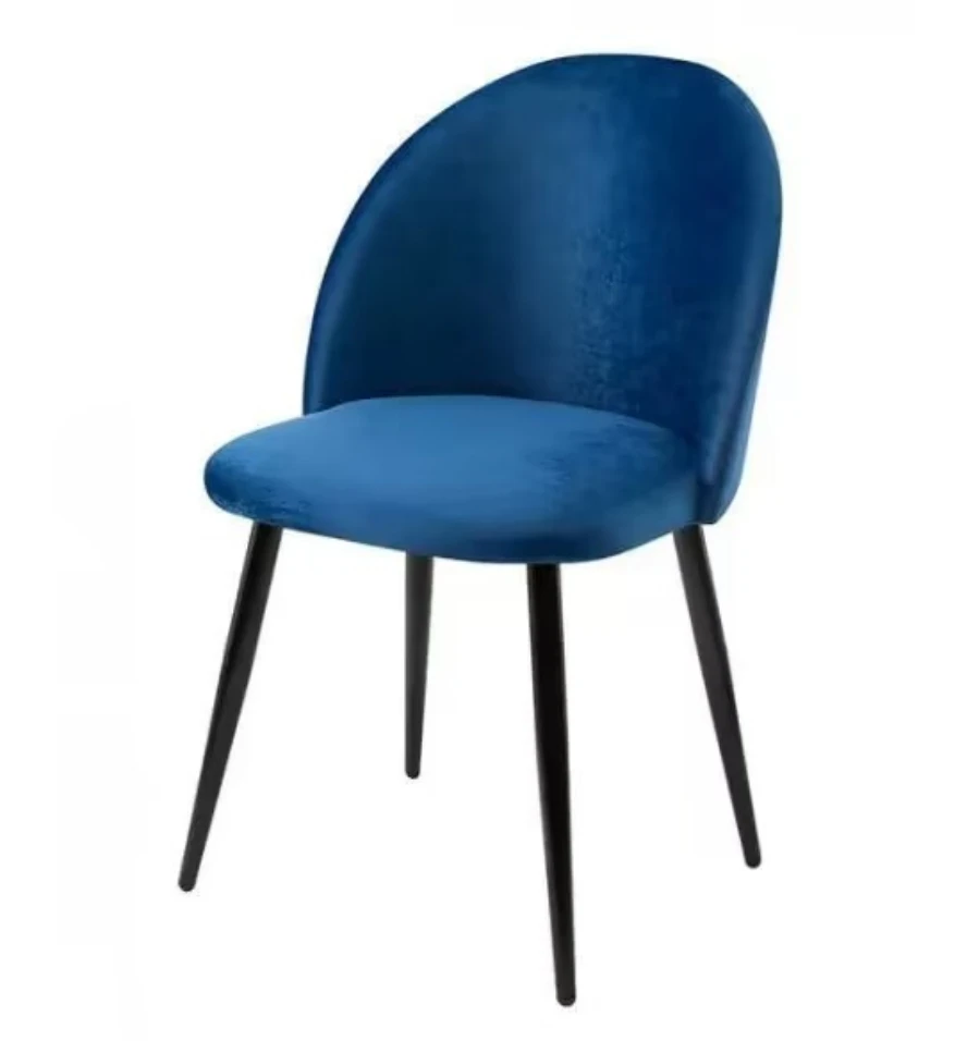 Китайский 2024 Новый серый металлический бархатный дешевый современный Europeas крытые обеденные стулья