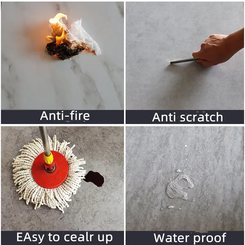 waterproof self adhesive stone anti static glue down plastic pvc vinyl plank flooring