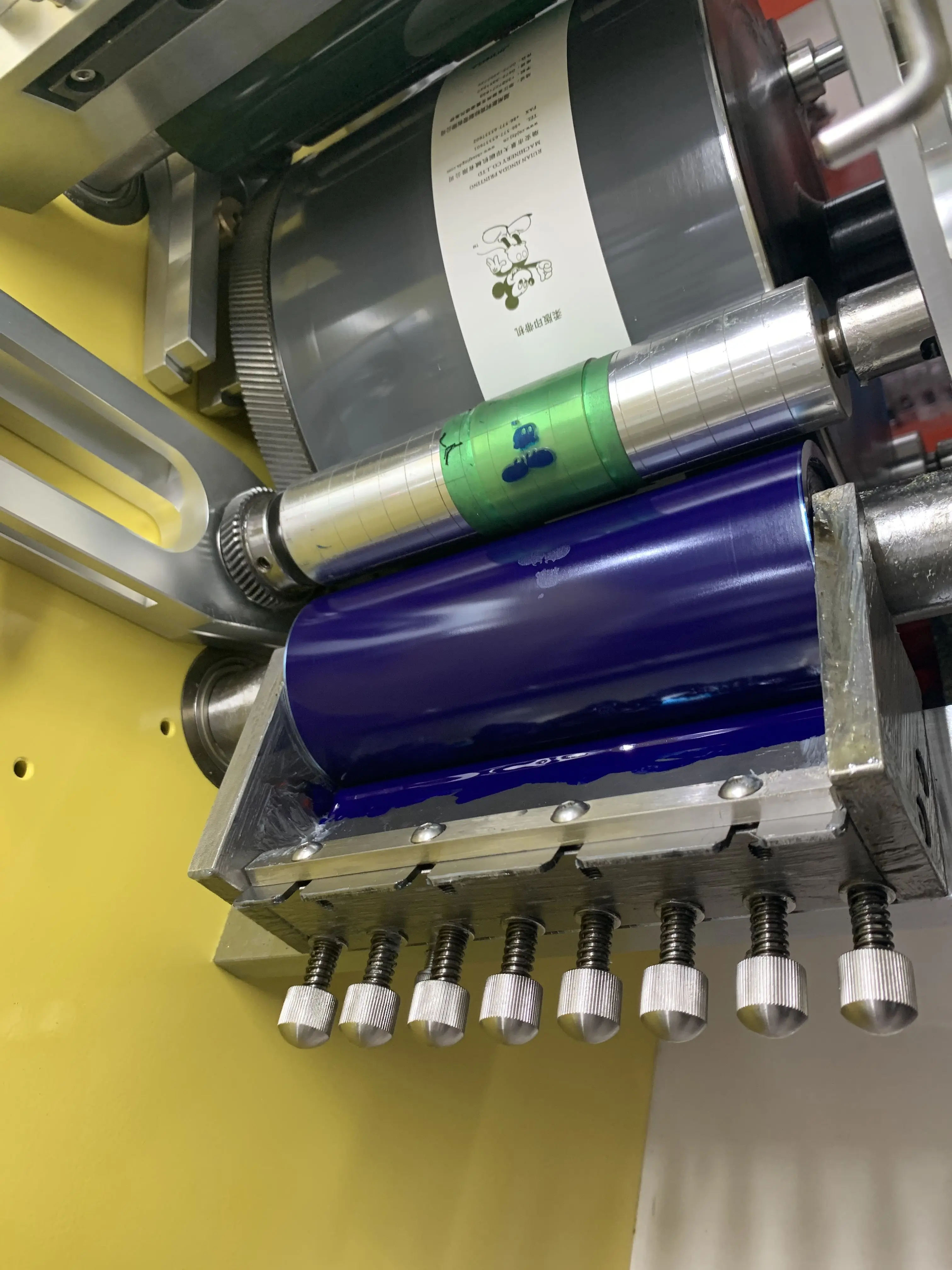 JR-1521 Jingda Printing Machinery Flexo Garment Ribbon Satin Label Printing Machine For Nylon Taffeta Cotton Care Label Printing