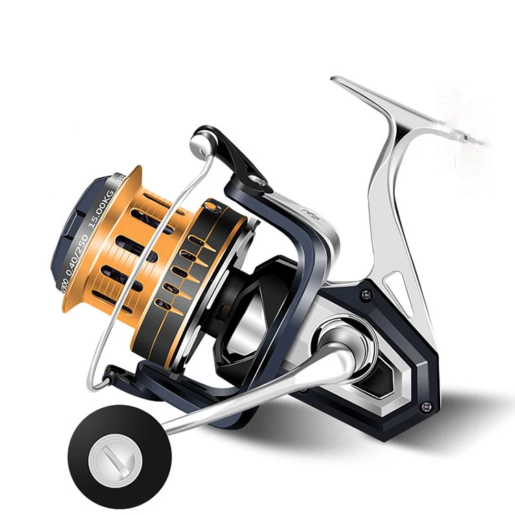 WeiHe High Quality Max12000 20kg Fishing Reel Metal Leg Spool Spinning Reel Super Large Baitcaster Reel Boat Rock Saltwater 11BB