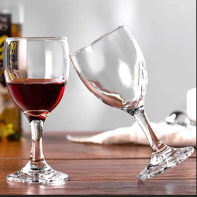 Factory Wholesale Cheap High Quality Long Stem Wine Glasses Wine Glass White Red Customized Logo Retro Wine Glasses