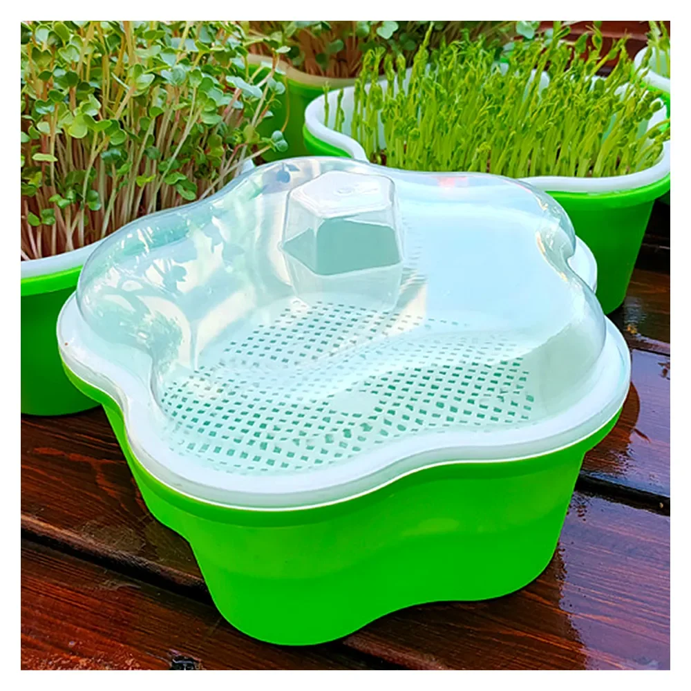 Cheap Price Durable Reusable Plastic Seedling Trays/Grow Tray/Sprout Tray Microgreen Tray