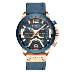 New  8329 Waterproof Curren Watch Calendar Sports Men Wrist Watch Montre Homme