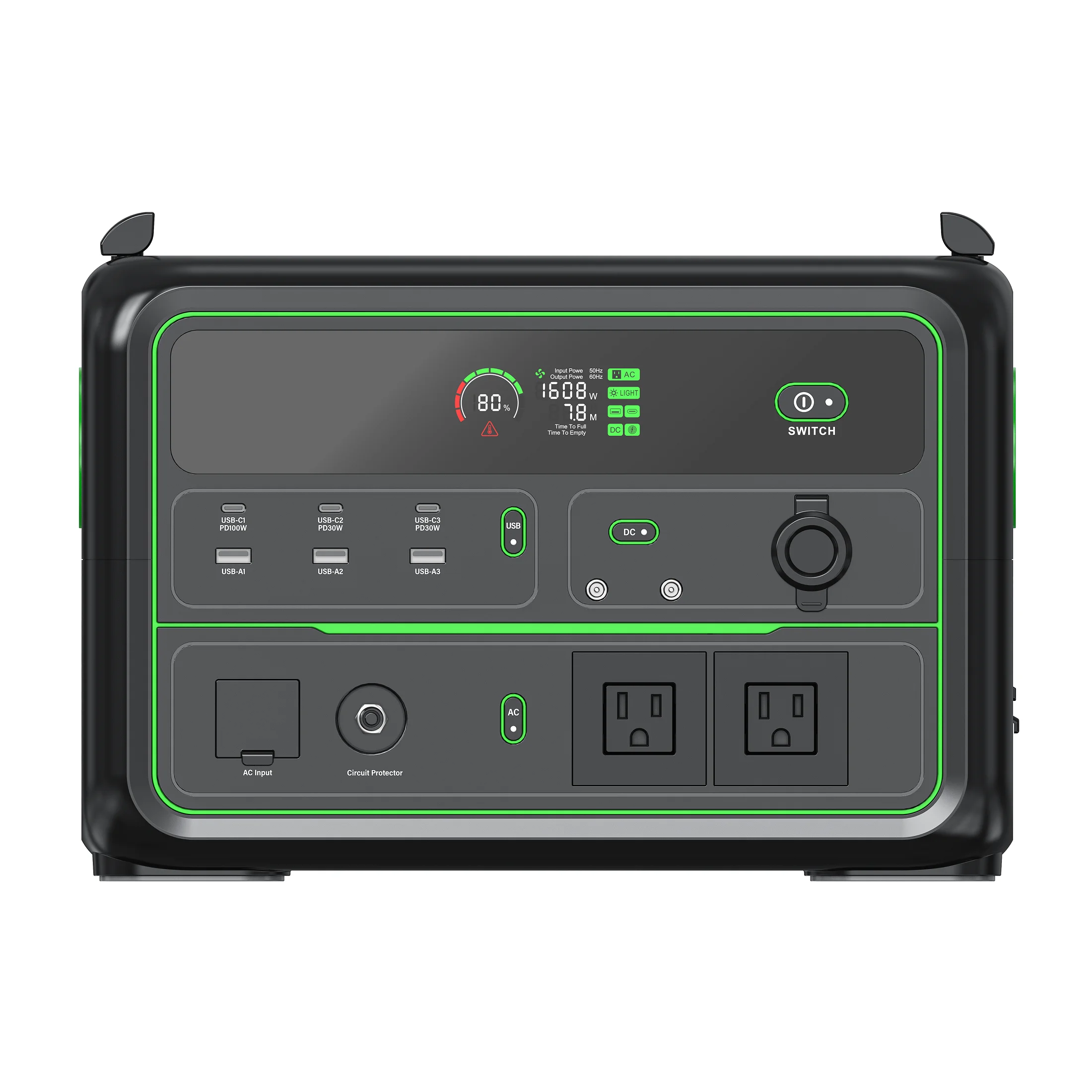 Boltpower LiFePO4 UPS Function 1200W inverter 1120Wh Battery Power  Portable Battery Generators for outdoor usage