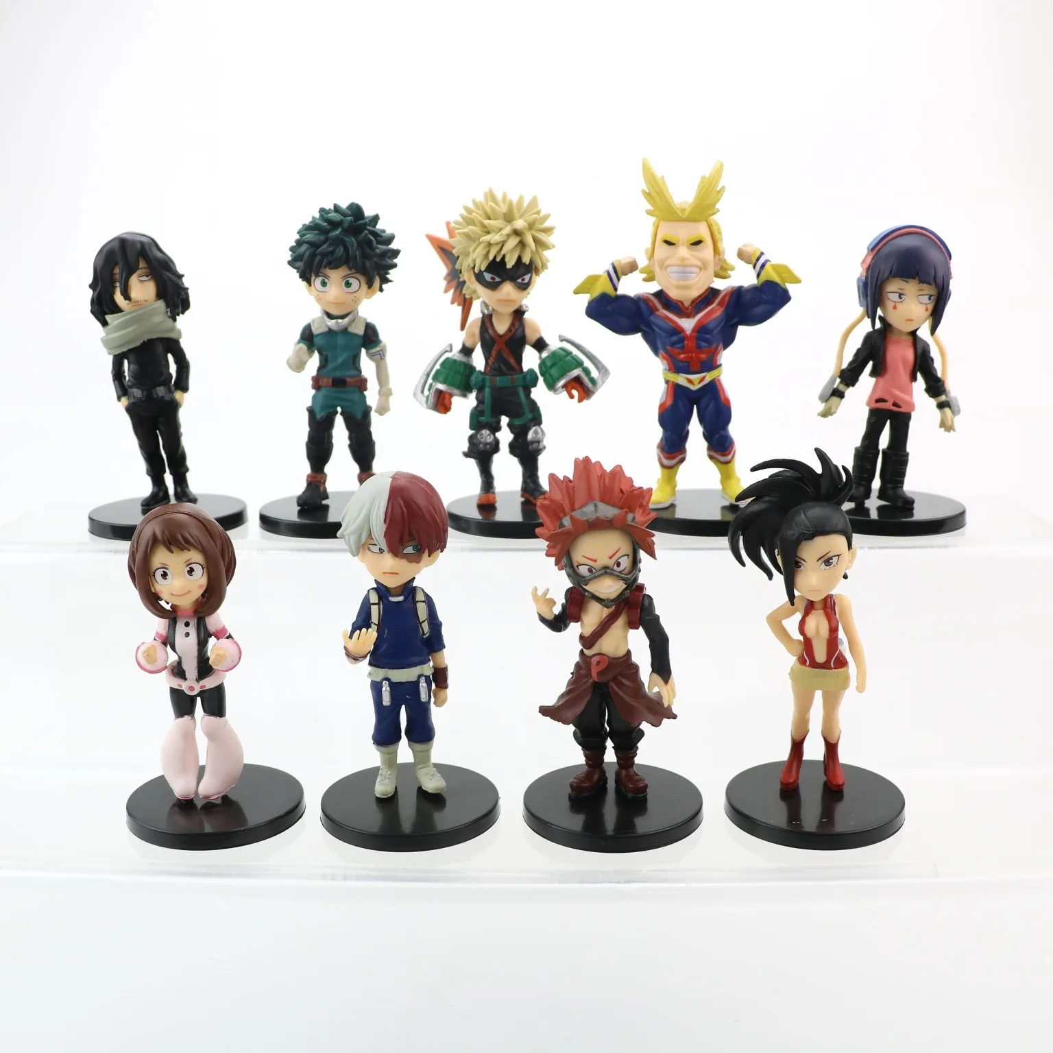 9 pcs a set 10 cm Mini Midoriya Izuku Bakugou Katsuki My Hero Academia