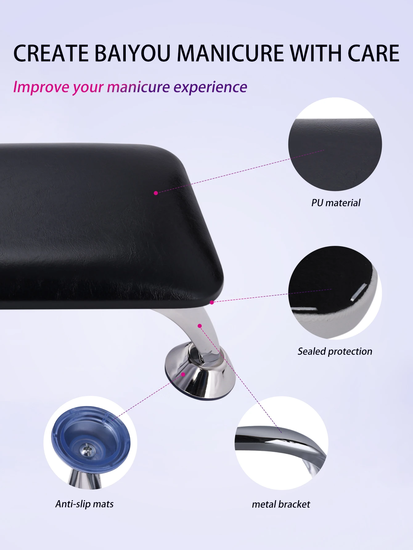 Soft Pillow Pu Leather Nails Supplies Salon Arm Rest Manicure Nail Tools Nail Art Hand Pillow