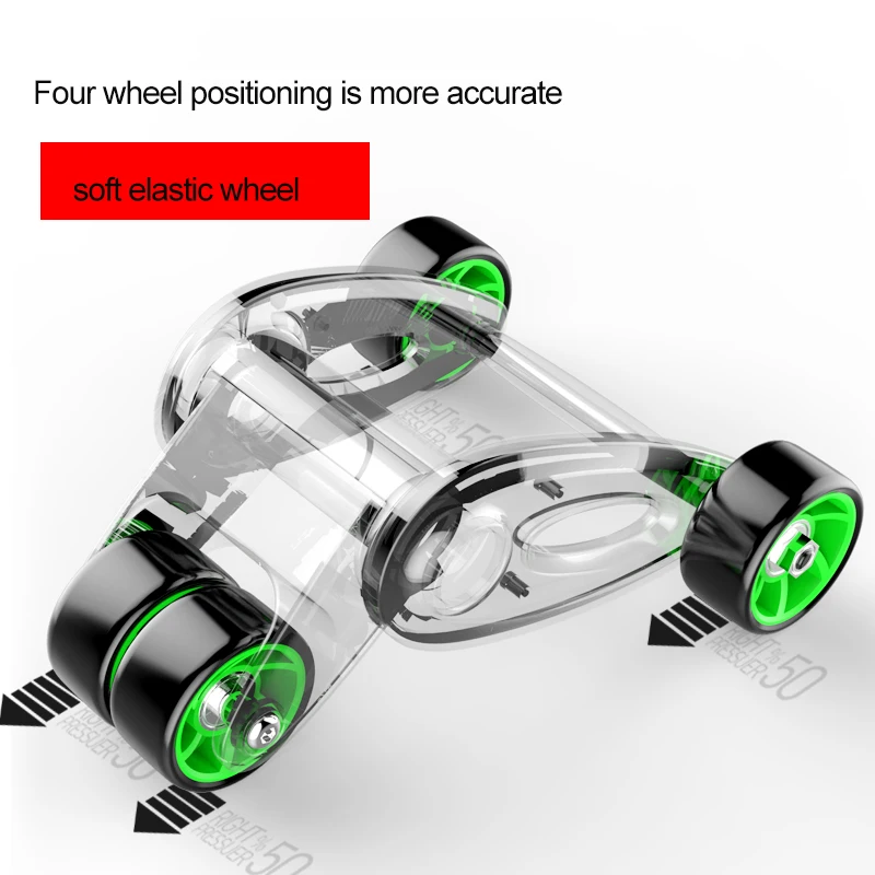 ZD New Design Collapsible Four Wheels Abdominal Exercise Set Equipment Abdominal Wheel Home Fitness Sports Equipment