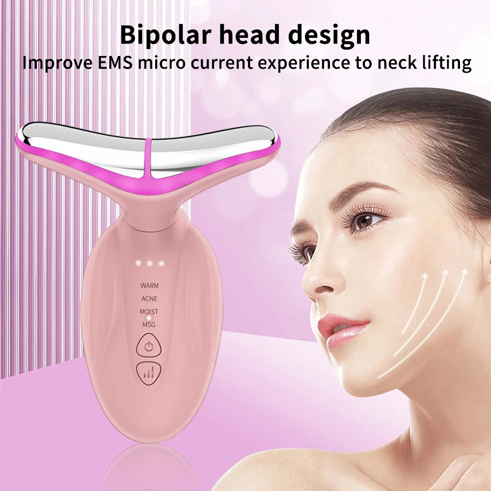 Best Selling Products 2025 Electric Facial Lift 7 Color Led Face And Neck Beauty Device Skin Care Home Use Beauty Equipment