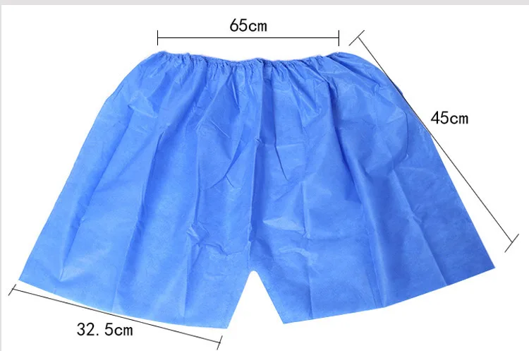 Wholesale cheap nonwoven spa sauna disposable man shorts for exam