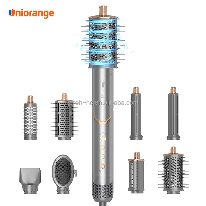 2024 новый тренд 8 в 1 стайлер для волос высокоскоростной BLDC фен Горячая воздушная щетка многофункциональная Складная Щетка для сушки феном