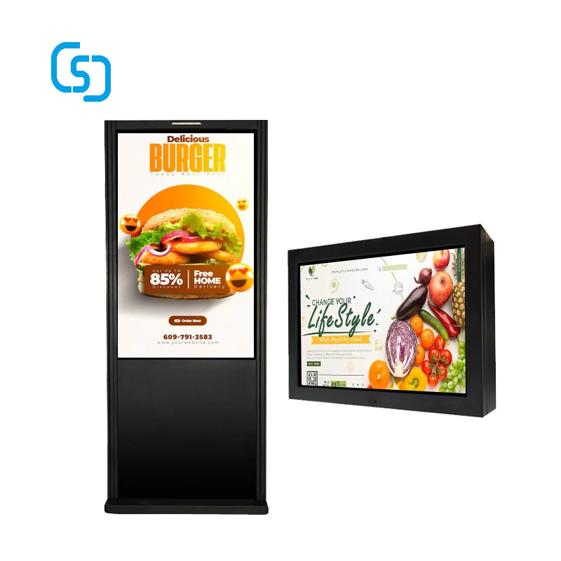 Factory Price 32/43/49/55/65 Inch Ir65 Touch Screen Uhd Advertising Player Digital Outdoor Fhd Advertising Media Kiosk