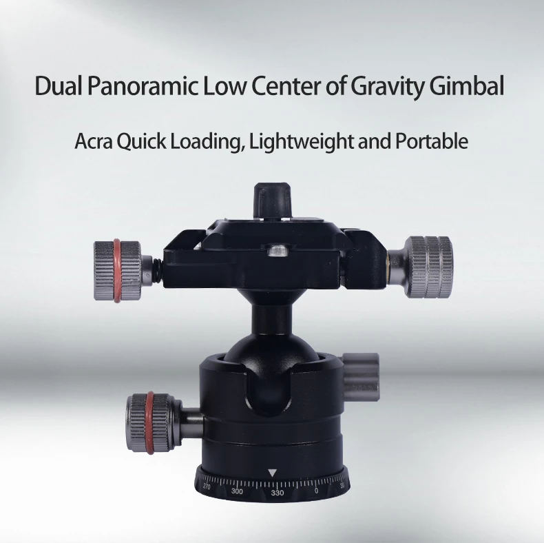 Yuanyu New Arrival T-B-004 Metal Cnc Black Tripod Ball Head For Nikon Sony Canon Dslr Camera