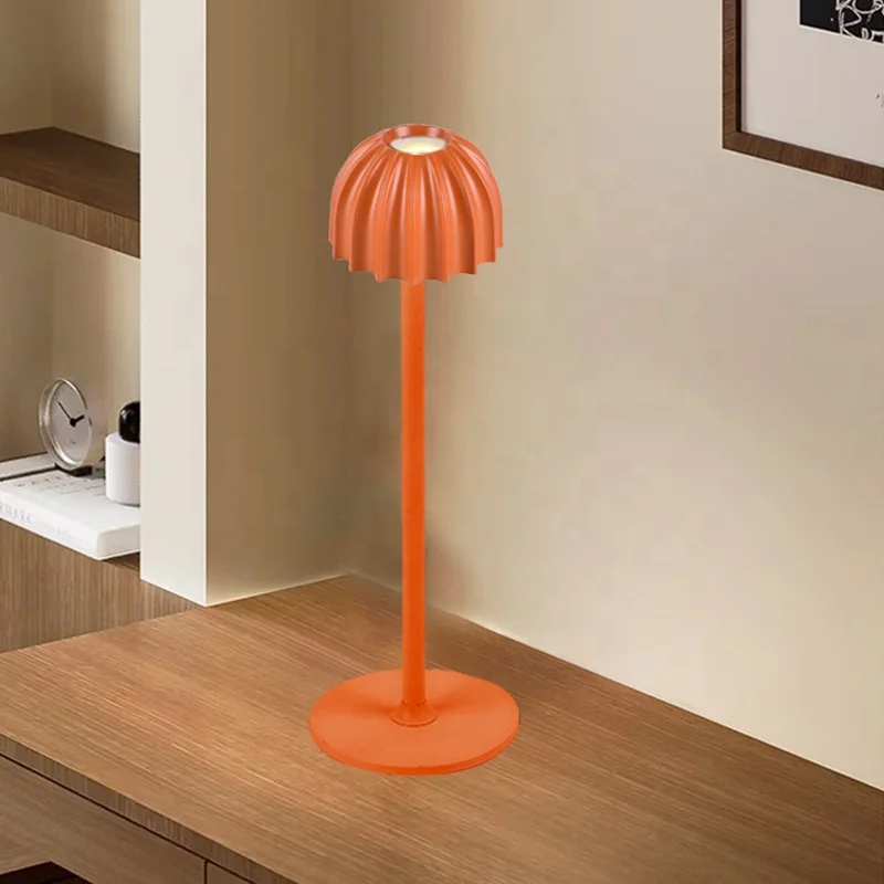 Hot selling aluminum bar cordless rechargeable table lamp modern restaurant touch dimming battery table lamp