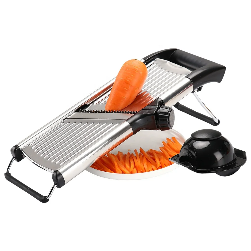 Multifunction adjustable manual food cutter vegetable slicer machine for home use