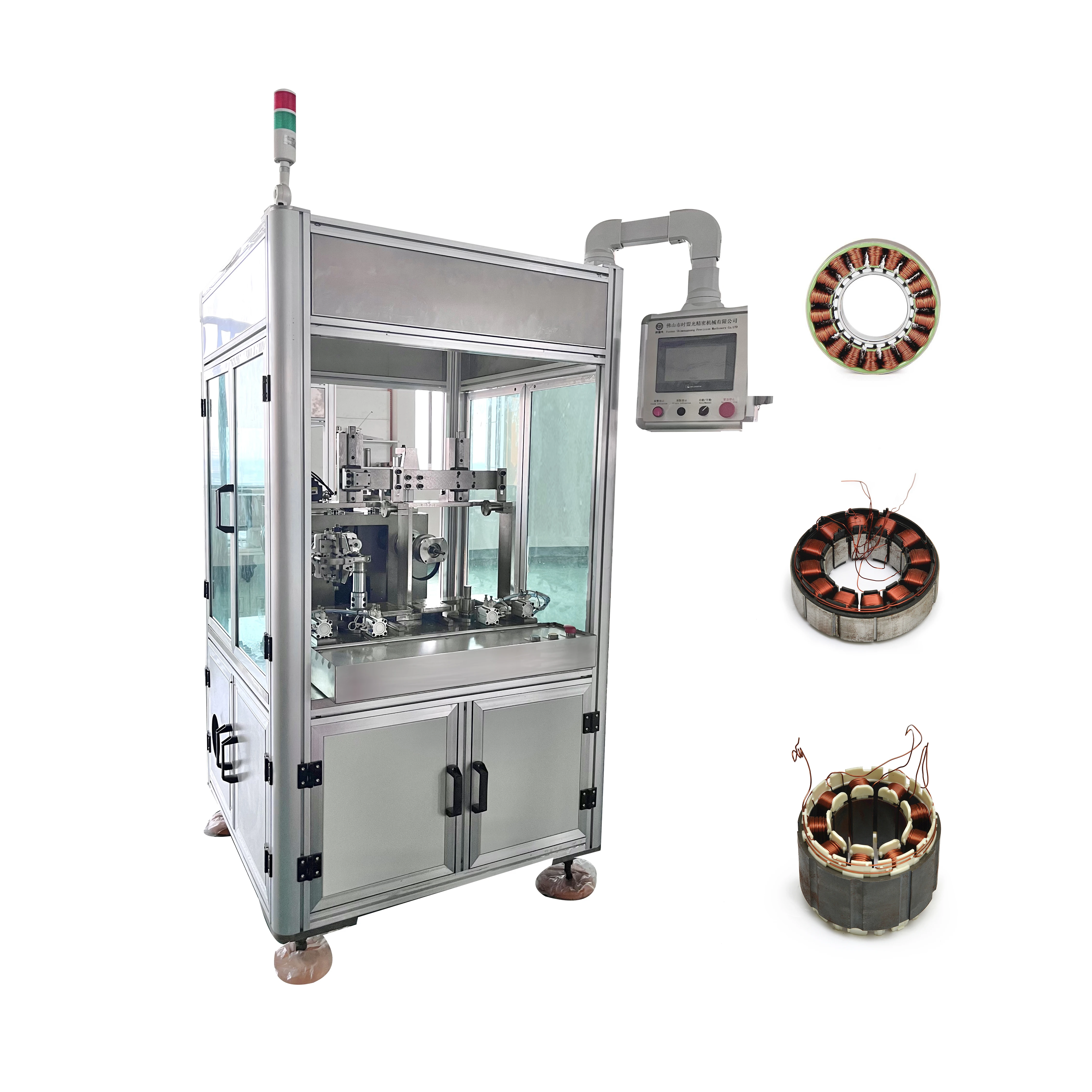 SMG automatic motor generator stator coil winding machine with wire tensioner for high filling slot stator