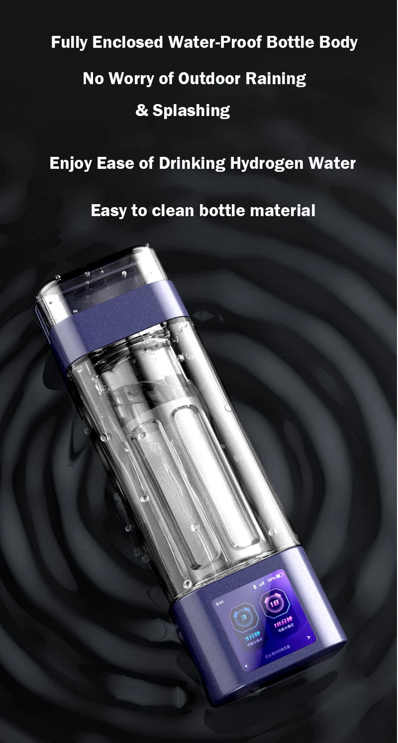 TOP Seller Best Hydrogen Water Bottle Generators Water Maker 1200ppb Pure Hydrogen Rich Concentration Dupont Membrane Home