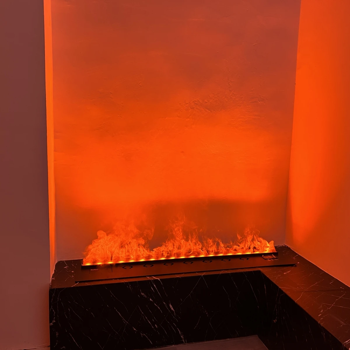 Pakistan home decoration flame fireplace light water vapor with humidified fireplace