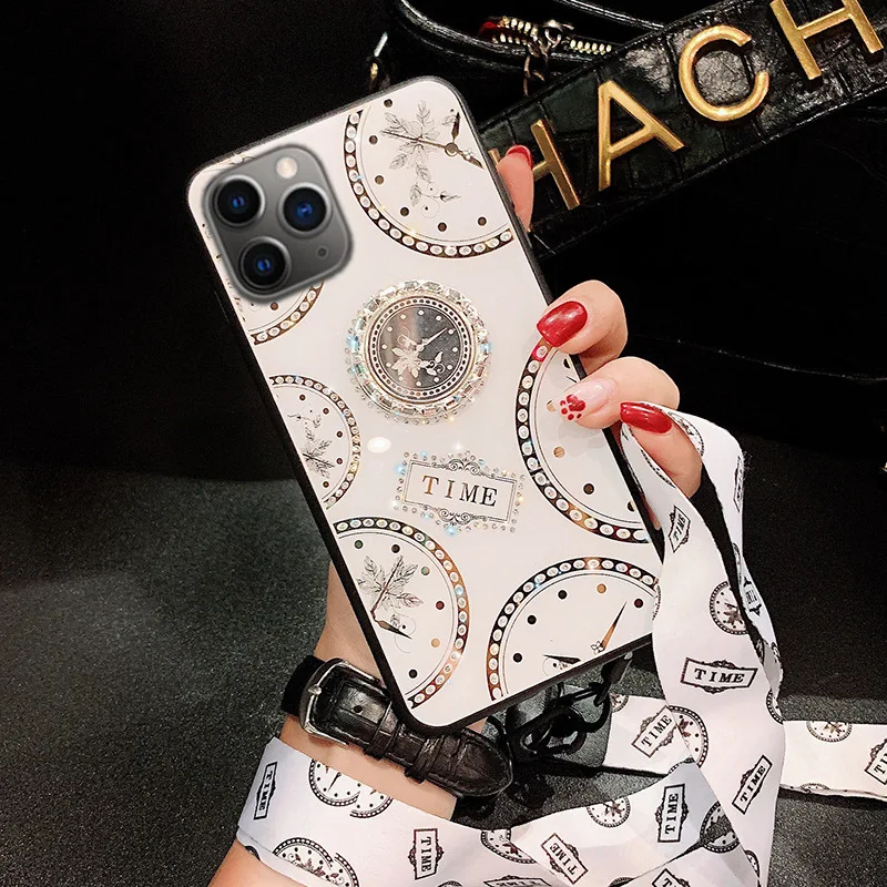 Fashion Ultra Thin Ring Stand Mobile Phone Back Cover Case Full Protection Shell For iPhone 12/12pro/12promax 12mini xr xs xsmax