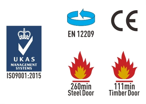 Top Quality Eruo Style Stainless steel door handle SS2003 72mm center size with standard EN1906 Grade 3 brass core handle