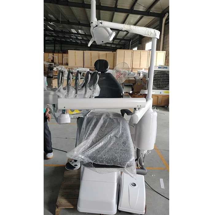 Dental chair with whitening machine and teeth bleaching machine