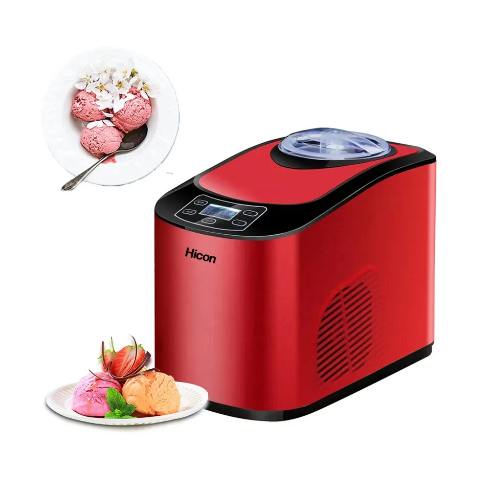Automatic Ice Cream Maker Machine 1.5L 140W Household DIY Smart Soft and Hard Hicon Ice Cream Making Machine