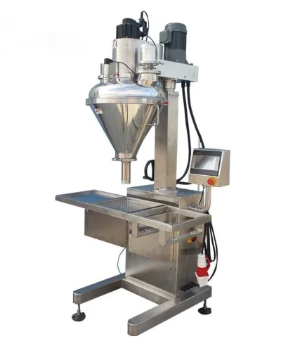 Semi-automatic Servo Motor Auger Filler / Dry Powder Net Weight Intelligent Weighing Filling Machine