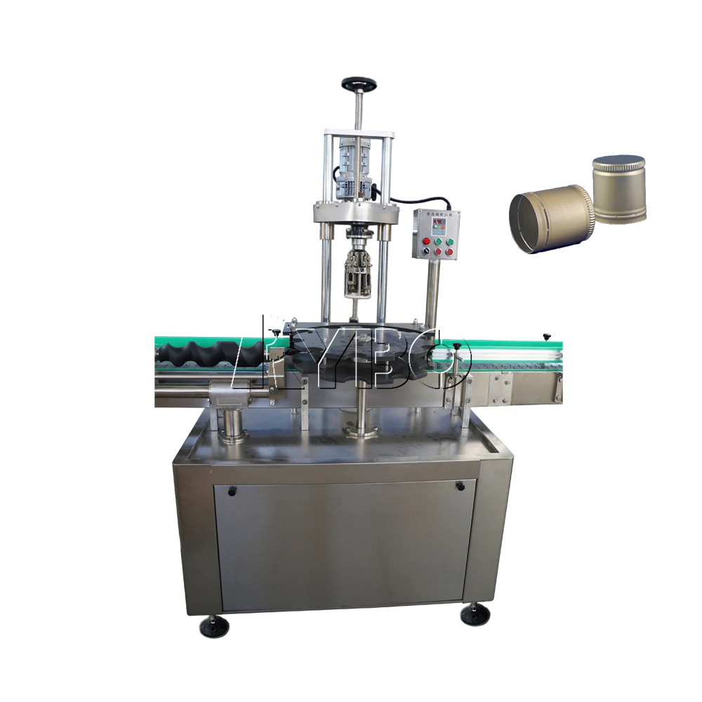 rotary arol wine liquor bottle screw stelvin caps threading lug sealing capper PET bottle aluminium capping machine
