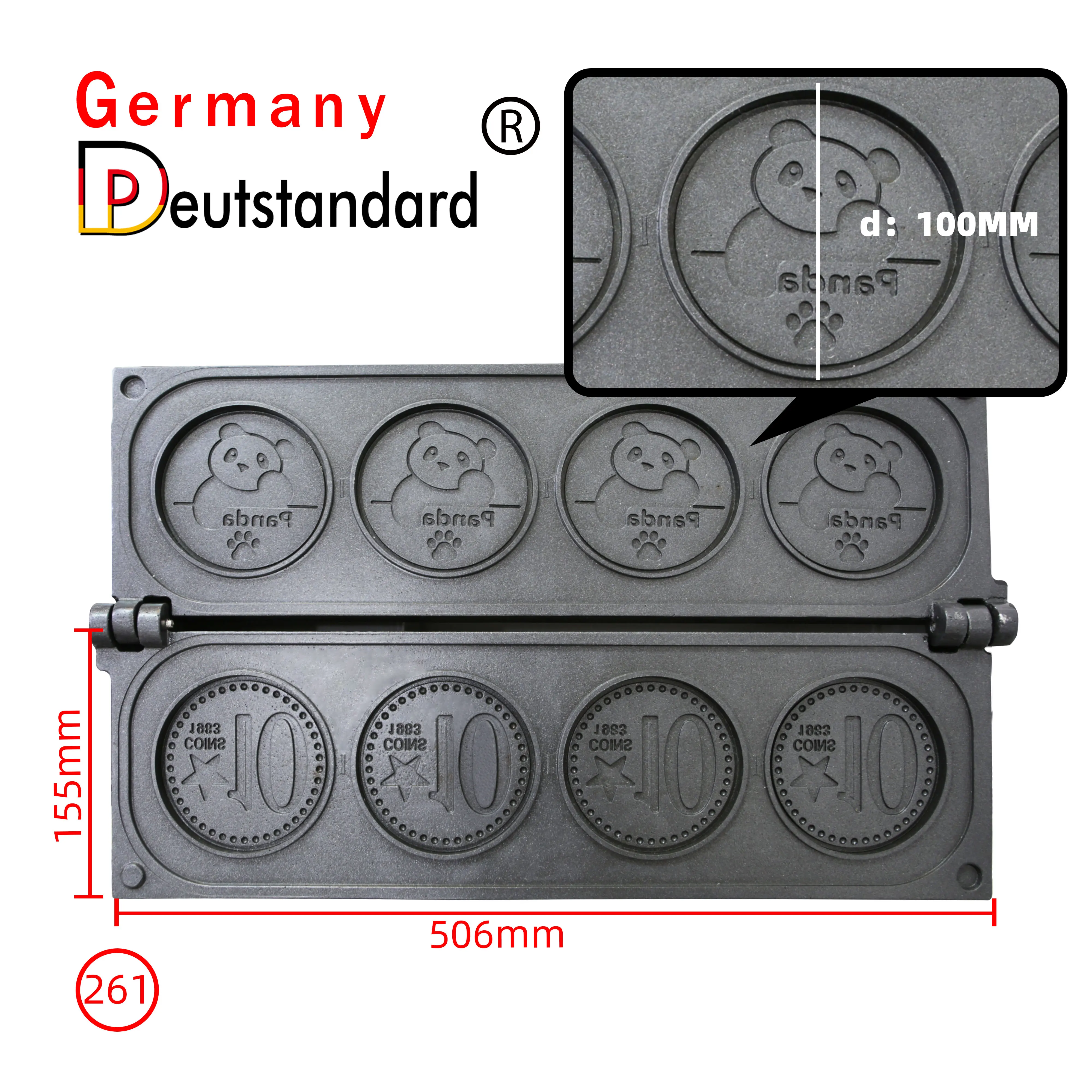 Electric food machine coin shape circle  waffle maker machine with factory price