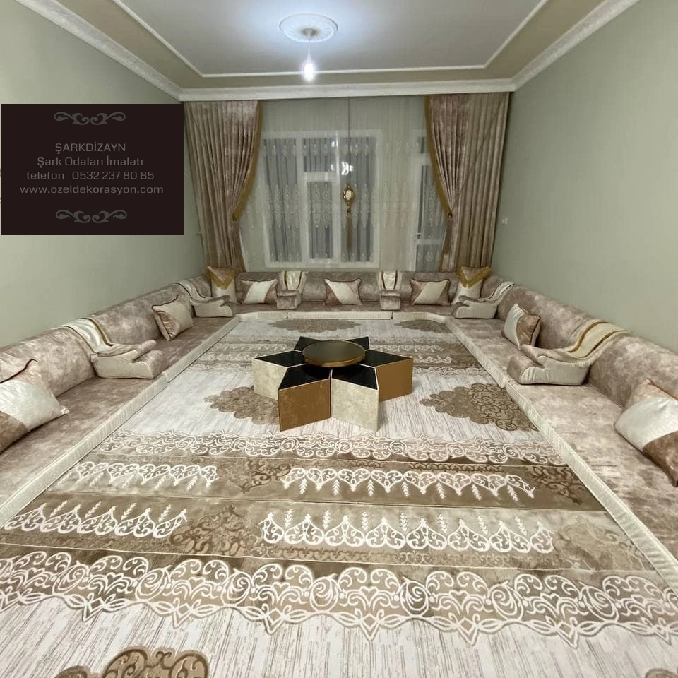 Oriental Floor Seating   Ethnic Sofa  Arabic Majlis Sofa   Ottoman Style Sofa   Arabic Jalsa Set  Luxury Oriental Floor Seating