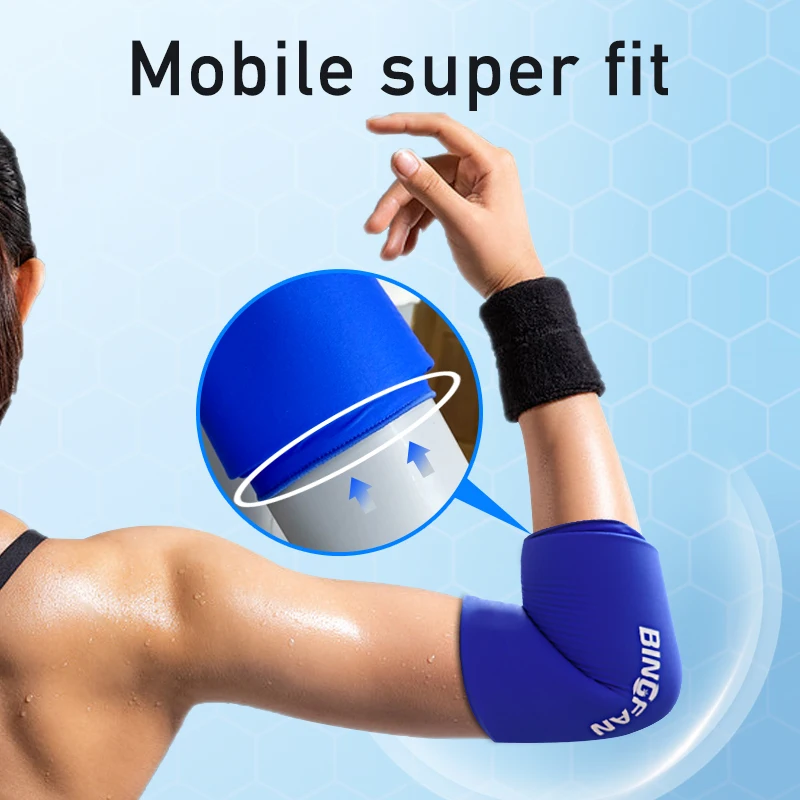 Cold Sleeve Gel Ice Pack Wrap Cold Compression Sleeve for Arthritis Injuries Sports Recovery