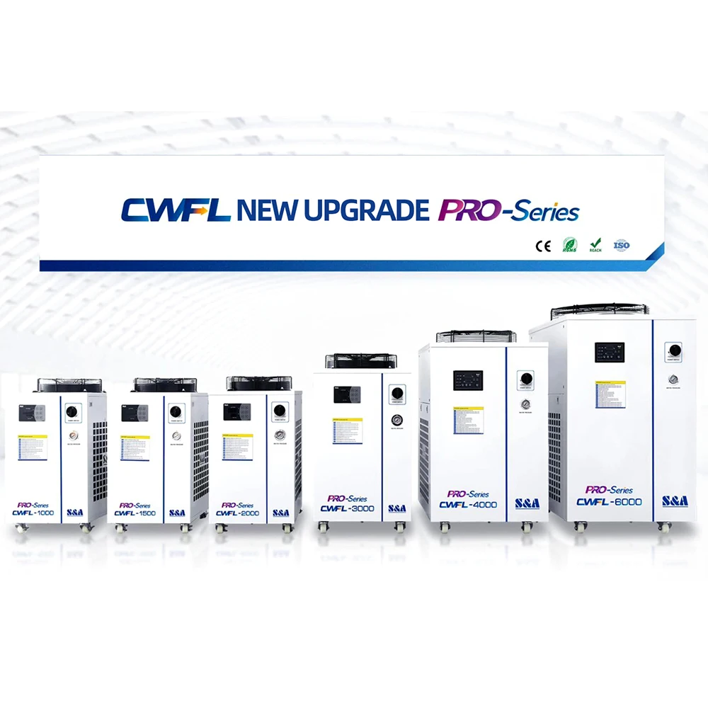 S&A CWFL 1000 1500 2000 3000 4000 6000 Enfriador De Agua Industrial Low Temperature Recirculating Cooled Water Chiller