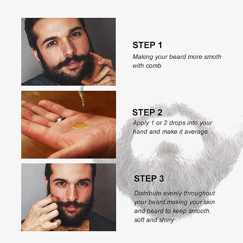 private label natural organic best seller beard care products beard growth oil for men