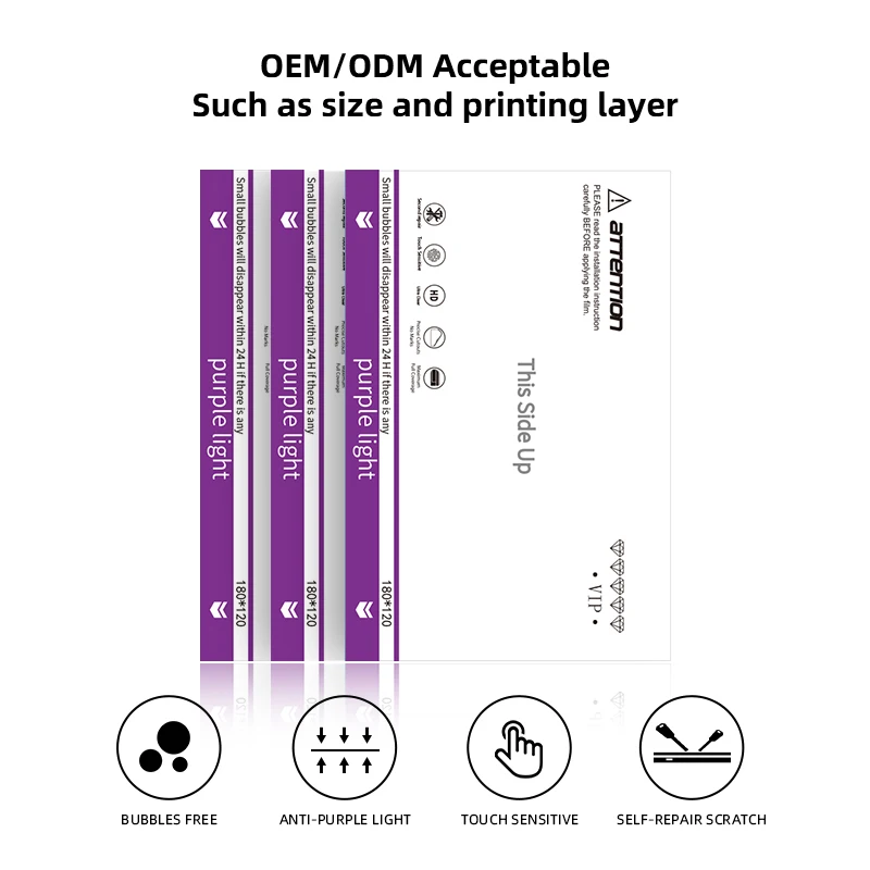 HD Matt Anti-blue Anti-purple Light Super Self-repair Screen Protective Tph Tpu Hyfrogel FIlm Cell Phone Screen Protector Sheet