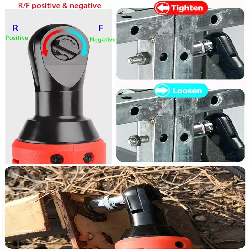Hot sale Multifunctional Ratcheting Socket Wrench Set 12V Rechargeable Battery Adjustable Hand Cordless Ratchet Wrench