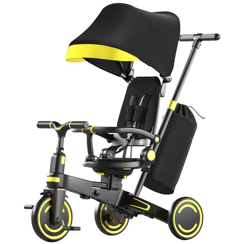 Hot-selling Folding Kids Tricycle Bicycle 360 Degree Rotation Baby Balance Bike Children Tricycle Trike For Kids 1-6 Years Old